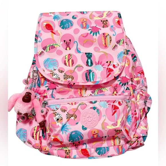 Kipling | Bags | Kipling Ezra Backpack Pink Animal | Poshmark display picture 3